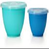 Stephanie Imports Made in USA 6-Piece Set of Prep & Store Plastic Bowls with Clear Lids (BPA-Free and Dishwasher Safe) - Blue, Teal and Green view 3