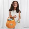 Personalization Universe Embroidered Eggcellent Name Orange Easter Treat Bag  Custom Kids & Baby Easter Egg Bag  Personalized Plush Easter Gift view 3