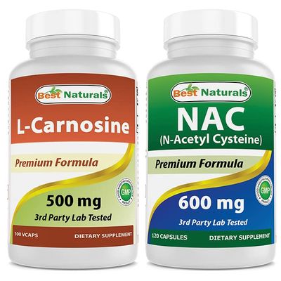 Best Naturals L-Carnosine 500 mg & NAC 600 mg