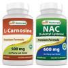 Best Naturals L-Carnosine 500 mg & NAC 600 mg view 1