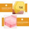 Large Pill Organizer Daily Pill Organizer 7 Compartments for Purse Pocket to Hold Liver Oil Supplements and Medication view 4