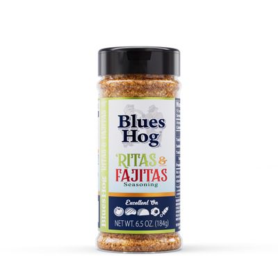 Blues Hog Ritas & Fajitas Seasoning, Gourmet Tex-Mex Fajita Rub, All-Natural, Gluten-Free, Made in The USA, 6.5 oz