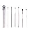 BYNNIX 6-in-1 Pocket Ear Spoons Cleaner Tool Spring Ear Wax Removal Kit Earwax Pick Earwax Pick Curette Spoon Ear Pick Cleaning view 1