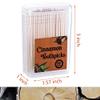 Gerrii 800 Pcs Cinnamon Toothpicks 8 Boxes Wooden Cinnamon Toothpicks for Adults Cinnamon Flavored Toothpicks with Clear Plastic Boxes, 100 Pcs for Each Box view 2