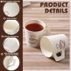 Tessco for you 200 Count 4 oz Disposable Espresso Paper Cups Bulk with Handle, Ideal for Party Hot Cold Drinking Coffee, Tea, Cocoa, Juice, Picnic, Home, Office, Travel and Events view 3