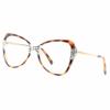 2pcs Transition Photochromic Rhinestone Bifocal Reading Glasses For Women Oversized Stylish Cat Eye Readers Sunglasses (2pcs-black&leopard, 2.75, multiplier_x) view 3