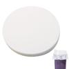 ONLYKXY White Leak-Proof Cup Cap Lid Liners Round Sealing Paper Pads Waterproof Spill Proof Paper for Plastic Drink Milk Tea Coffee Beverage Cup Leak Proof Film Sealing Film(250, 15cm/5.9inch) view 1