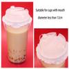 ONLYKXY White Leak-Proof Cup Cap Lid Liners Round Sealing Paper Pads Waterproof Spill Proof Paper for Plastic Drink Milk Tea Coffee Beverage Cup Leak Proof Film Sealing Film(250, 15cm/5.9inch) view 4