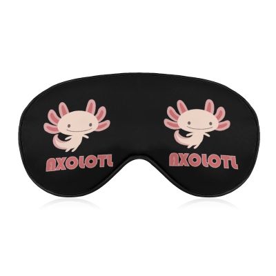 Cute Axolotls Sleep Mask Lightweight Blindfold Mask Eye Mask Cover with Adjustable Strap for Men Women