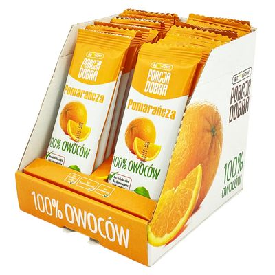 Be Now! Healthy Fruit Bars - Apple & Orange (Pack of 24) 100% Fruit Snacks for Kids and Adults - Sugar Free Snacks, Vegan, Non-GMO, Gluten-Free Snacks, Fruit Snacks.