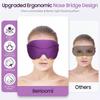 BeHoomi Sleep Mask, Premium Eye Mask for Sleeping, 3D Ergonomic Designed Sleeping Mask, Upgraded Light Blocking & Blindfold Sleep Masks for Women, Men (Purple) view 2