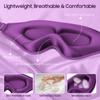 BeHoomi Sleep Mask, Premium Eye Mask for Sleeping, 3D Ergonomic Designed Sleeping Mask, Upgraded Light Blocking & Blindfold Sleep Masks for Women, Men (Purple) view 4