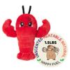 Crustacean Microwavable Unscented Heating Pad for Women - Warm Cozy Plush Heatable Stuffed Toy Animal - Hot and Cold Heat Bag Gift for Women and Girls Red view 1