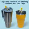 10pcs Mixed Color Caps Drinking Straw CAPS for 3/8" Diameter Straws - - straw cover - straw caps covers - Mixed color view 2