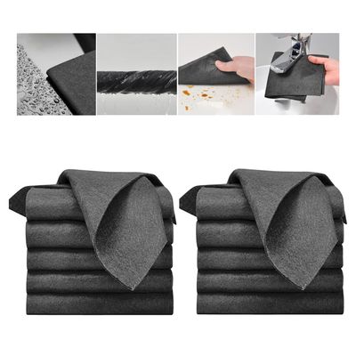 2023 New Thickened Magic Cleaning Cloth, Reusable Thicken Magic Fiber Microfiber Cleaning Cloth, Cleaning Cloths Rags for House Washable, Lint Free Microfiber Cleaning Cloth for TV Cars Windows (10PC)