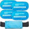 Gel Ice Packs for Injuries Reusable, Hot & Cold Gel Wrap (4 Pack), Adjustable & Flexible, Long Lasting Instant Compression for Back, Knees, Shoulders, Elbows, Neck, Foot & Ankle view 1