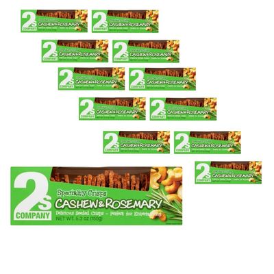 2s Company Cashew & Rosemary Crisps 12 x 3.5 oz