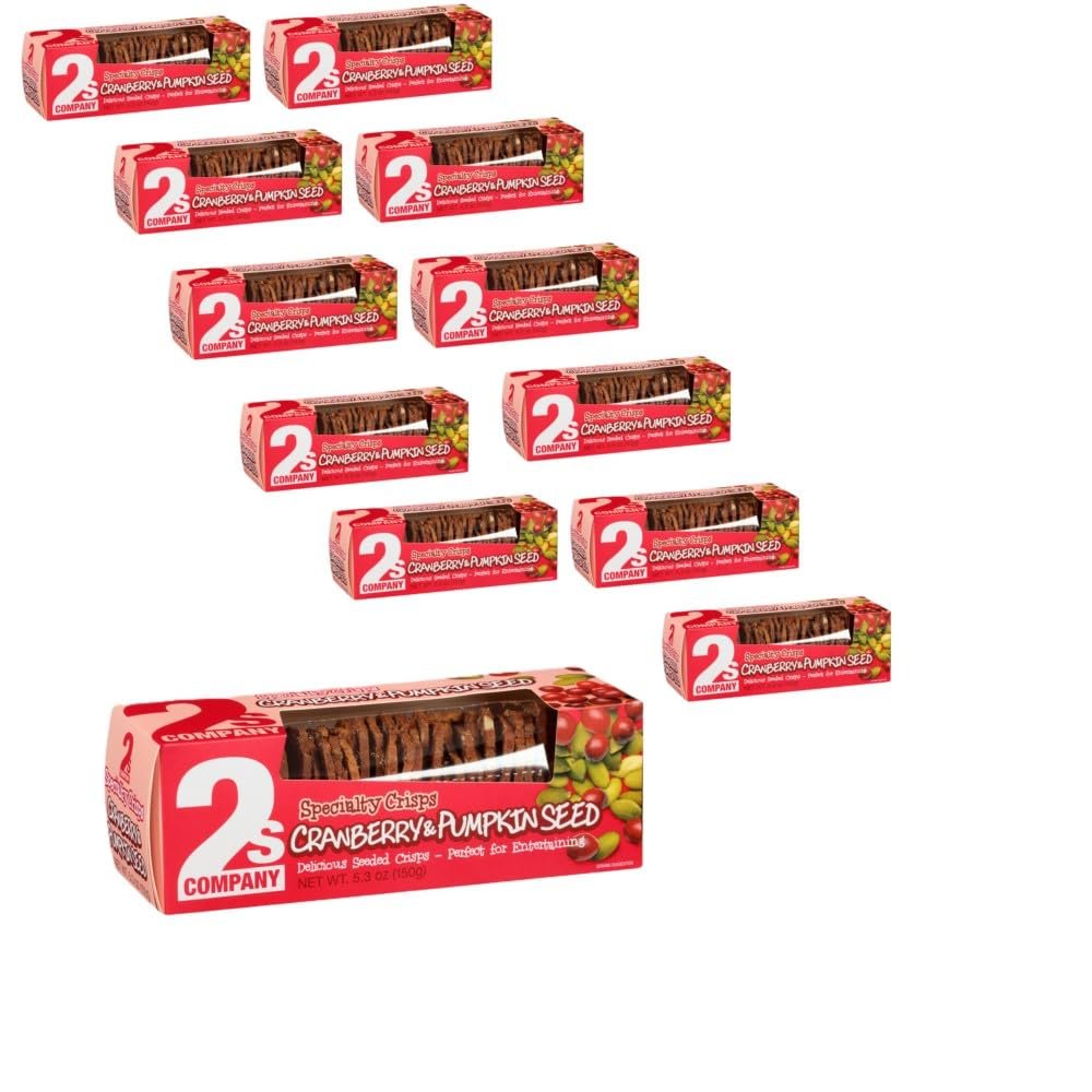 2s Company Cranberry & Pumpkin Seed Crisps 12 x 3.5 oz.