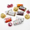 105 Pcs Personalized Wedding Candy Party Favors, Custom Chocolate Assortment - Pink Flowers view 1