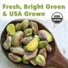 Wilderness Poets, Organic, Whole, Raw Pistachios - Grown in California, Fresh, Bright Green, Unsalted, Unroasted, Bulk Size (80 Ounce - 5 Pound) view 4