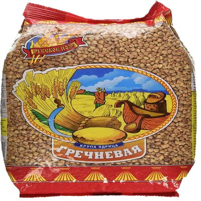 "Russkoe Pole" Buckwheat groats 30.8 Oz/ 900 grams 100% Whole grain Pack of 1