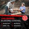 Bleeding Control Zip Pack with QuikClot, Celox, Gauze Pads, Triangular Bandage, BZK Wipes, Nitrile Gloves, Tape  Trauma First Aid Kit for Emergency Use view 3