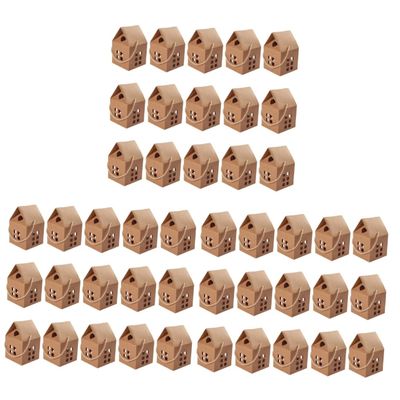 ARTIBETTER 45pcs Handheld House Shaped Paper Candy Boxes for Parties Weddings and Christmas Multi-Purpose Treat Holders Beautiful Design