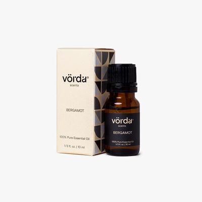 Vorda Italy Bergamot Single Noted Scented Oil - 1/3 fl. oz, Perfect for Aromatherapy Essential Oil for Diffusers, Skin Use Massage Oil, Candle Making