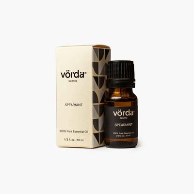 Vorda USA Spearmint Single Noted Essential Oil - 1/3 fl. oz. Perfect for Aromatherapy Essential Oil for Diffusers, Skin Use Massage Oil, Candle Making