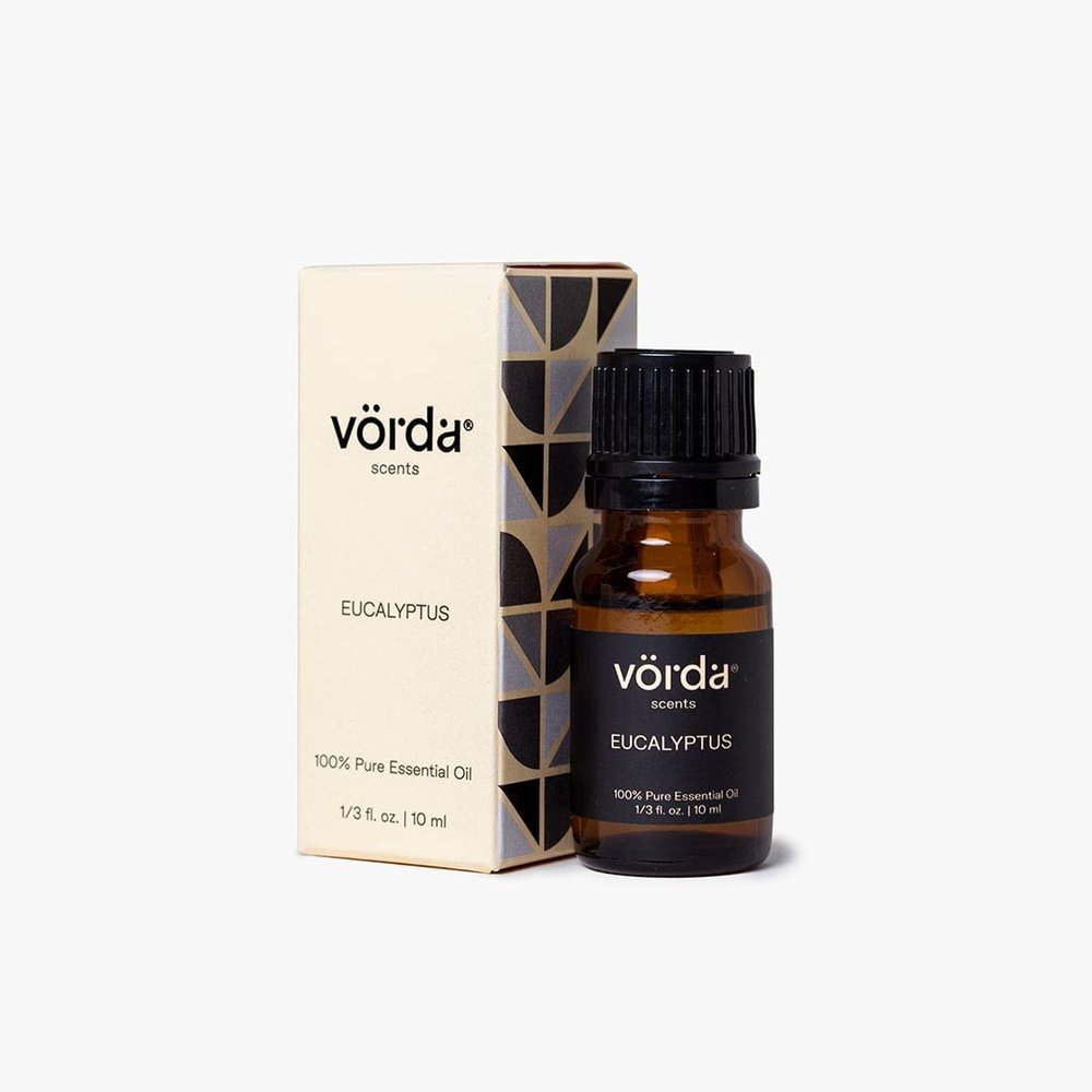 Vorda India Eucalyptus Single Noted Essential Oil - 1/3 fl. oz. Perfect for Aromatherapy Essential Oil for Diffusers, Skin Use Massage Oil, Candle Making