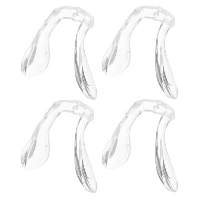 FOMIYES 4pcs Eyeglass Nose Support Pads Anti-Skid Silicone Nose Cushion for Comfortable Wear for Glasses and Sunglasses Design with Non-Color Changing Material