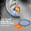 Glove Station Disposable Ear Plugs, 100 Pairs  Corded Foam Ear Plugs for Sleeping & Noise Reduction, Individually Wrapped, 26dB NRR, Hi-Viz Orange, Hearing Protection for Work & Travel view 2