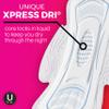 U by Kotex Sanitary Pads, Ultra Thin, Overnight, 48 Count Pack of 2 | Teen | With Wings | Unscented view 3