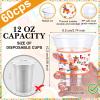 Sumind 100 Pcs 12 oz Let's Fiesta Cups Plastic Mexican Cups Cinco De Mayo Party Decorations Clear Disposable Mug for Fiesta Taco Birthday Party Drinkware Supplies Decorations(Classic Style) view 2
