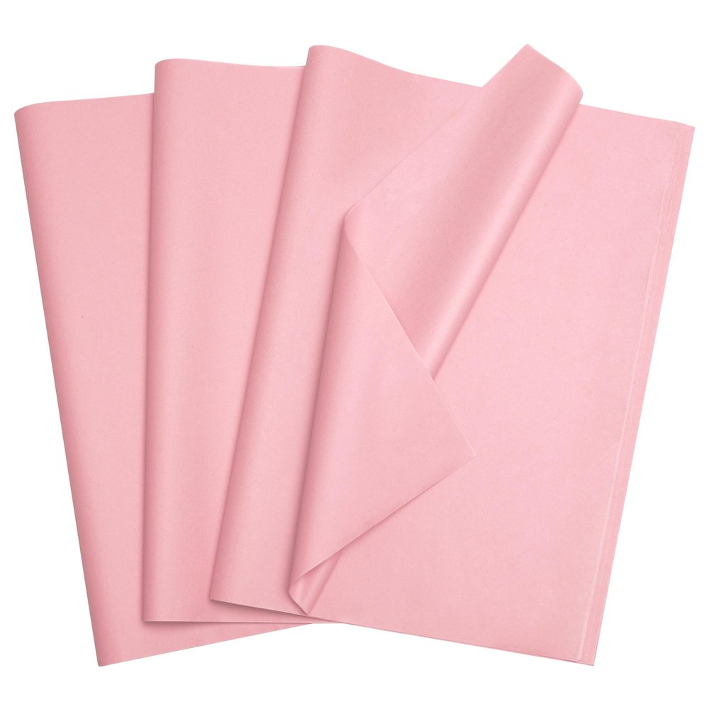Bobobag 100 Sheets 20"X14" Pink Tissue Paper Bulk for Gift Bags,Valentins Gift Wrapping Weddings Birthday Arts Craft Party Favor Decoration (Pink)