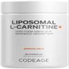 Codeage Liposomal L-Carnitine+ Supplement - 500 mg L-Carnitine L-Tartrate per Serving - Free-Form Amino Acid - Carnitine - Liposomal Delivery - Vegan, Non-GMO, Gluten-Free - 90 Capsules view 1