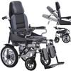 700W Power All Terrain Intelligent Electric Folding Electric Wheelchair, Suitable for The Elderly Electric Wheelchair 20AH Range up to 20 Miles, Heavy-Duty Frame 300LBS Capacity Silver