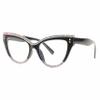 willochra sexy Reading Glasses for Women Blue Light Blocking Cat eye Computer Rhinestone Fashion Reader Eyeglasses (black, 3.75, multiplier_x) view 3