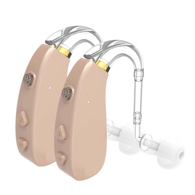 Ting DJ Rechargeable Hearing Amplifier Adjustable Portable for Mild to Moderate Hearing Loss EN-T201A (2 Units)