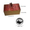 Denpetec 2pcs Baoding Balls Chinese Health Exercise Stress Balls with Box Meditation Massage Handball(Silver,Dia 1.49inch,red Classical Boxed) view 2