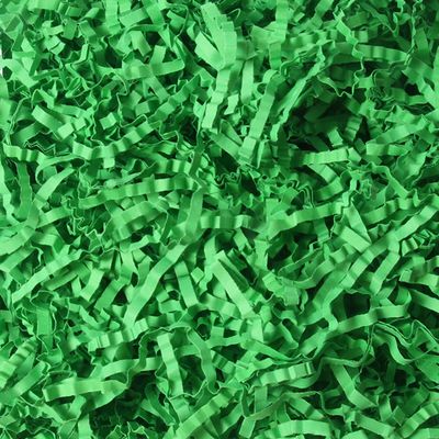 JINZOFLY Crinkle Cut Paper Shred Filler, Shredded Paper for Gift Box, Crinkle Paper Cut Paper Easter Grass Tissue Paper for Gift Wrapping & Basket Filling (Green)