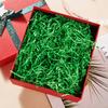 JINZOFLY Crinkle Cut Paper Shred Filler, Shredded Paper for Gift Box, Crinkle Paper Cut Paper Easter Grass Tissue Paper for Gift Wrapping & Basket Filling (Green) view 2