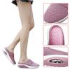 Hopomart Womens Air Cushion Slip-On Walking Shoes Orthopedic Diabetic Slippers,Mesh Breathable with Arch Support Comfort Wedg Slippers (Black,5.5) view 3