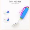 ZJchao Elderly Eating Spoon, 360 Flexible Rotation Head, Stainless Steel & Silicone, Adaptive Utensil, 1 Piece view 3