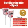 Blood Bag Character Lollipops, 30 Pieces view 2