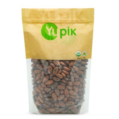 Yupik Organic Raw Cacao Beans, 2.2 lb (35.2 oz), Pack of 6, Vegan, GMO-Free, Kosher, Gluten-Free, Dried Beans, Fermented, Unroasted, No Sugar Added, Perfect to Make Chocolate, Source of Fiber & Iron