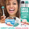 Smile Saver 360 3-Sided Toothbrush | 3X Clean Two-Pack | Gum Massage Triple Deep Clean Ultra Soft Replacement Heads Tongue Scraper Sustainable Sensory Gift Oral Health Care Travel Three Made in USA view 4