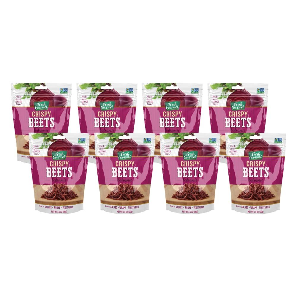 Fresh Gourmet Crispy Balsamic Beets 3.5 Ounce (Pack of 8)