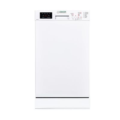 Equator18"Built in Dishwasher 10 place Wine Rack 8 Wash Sensor Wash Delay1/2Load 110V E-Star ADA in White