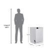 Equator18"Built in Dishwasher 10 place Wine Rack 8 Wash Sensor Wash Delay1/2Load 110V E-Star ADA in White view 3